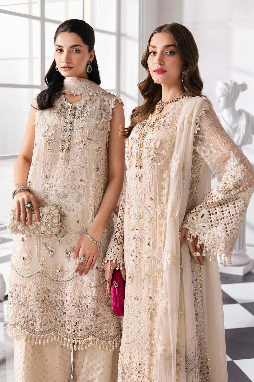 Maria B Embroidered Suits Unstitched - ZÉVA
