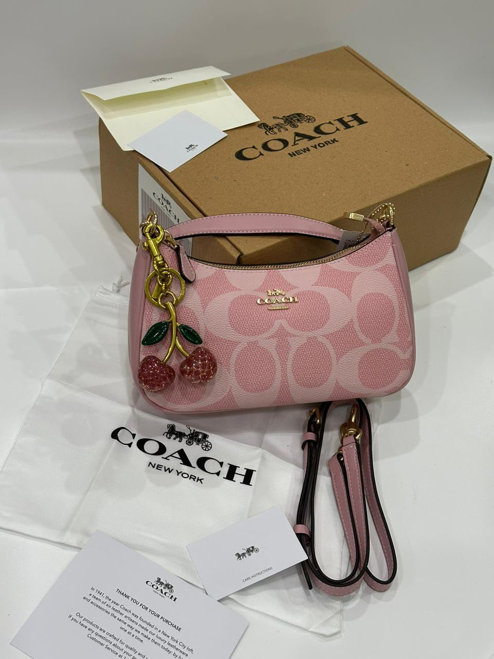 Coach teri bag pink