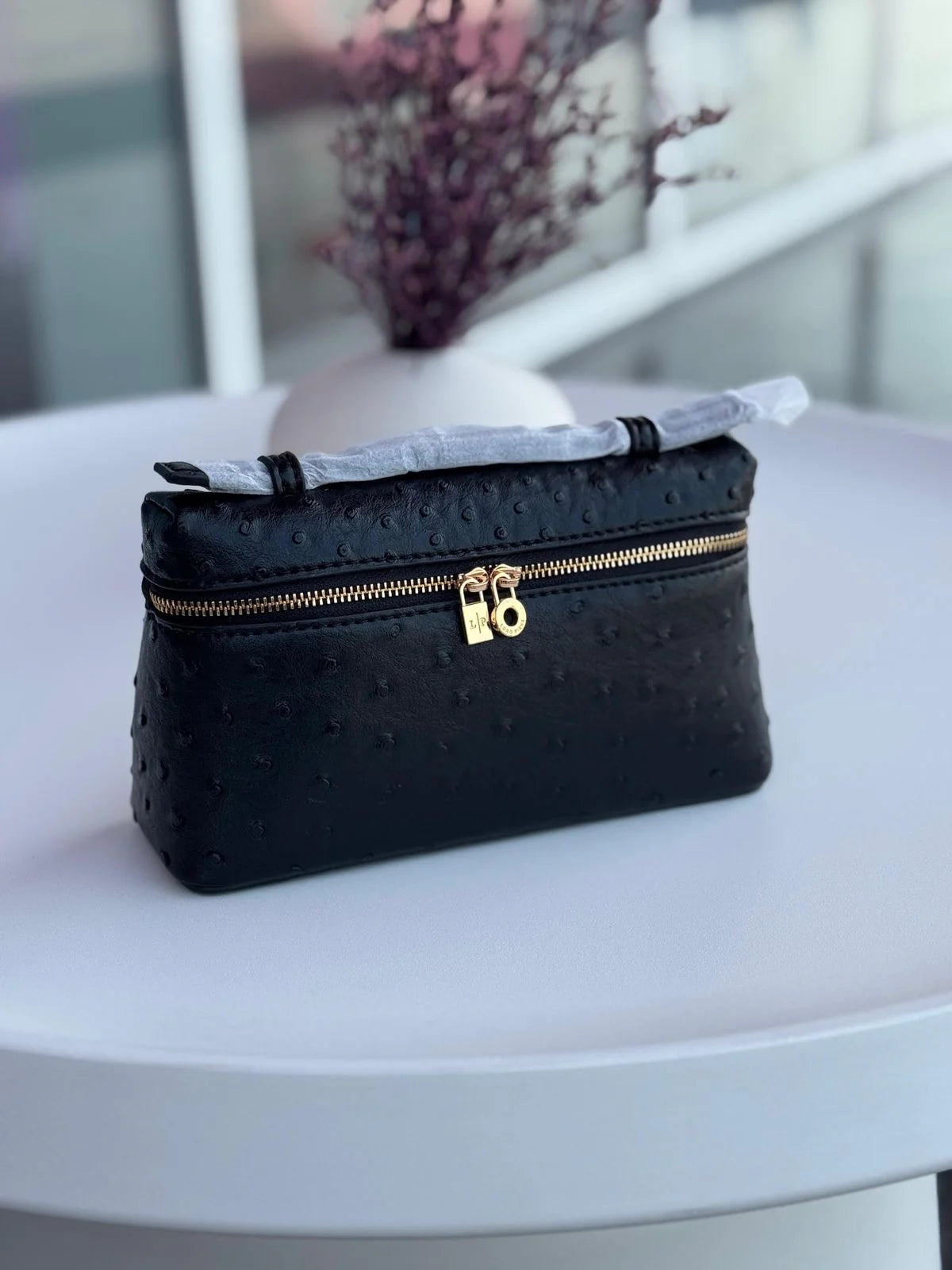 Loro Piana Ostrich Leather with Brand Box