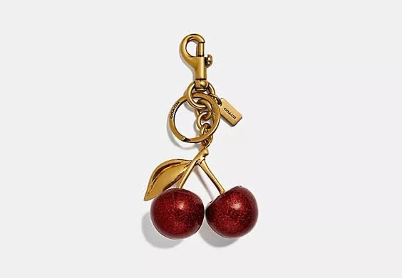 Coach Cherry bag Charm