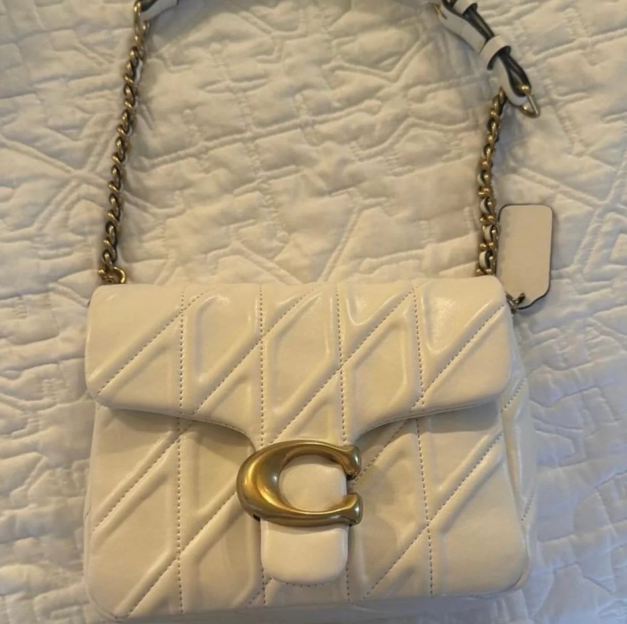 COACH Time Square Quilted Tabby 17 with Brand box