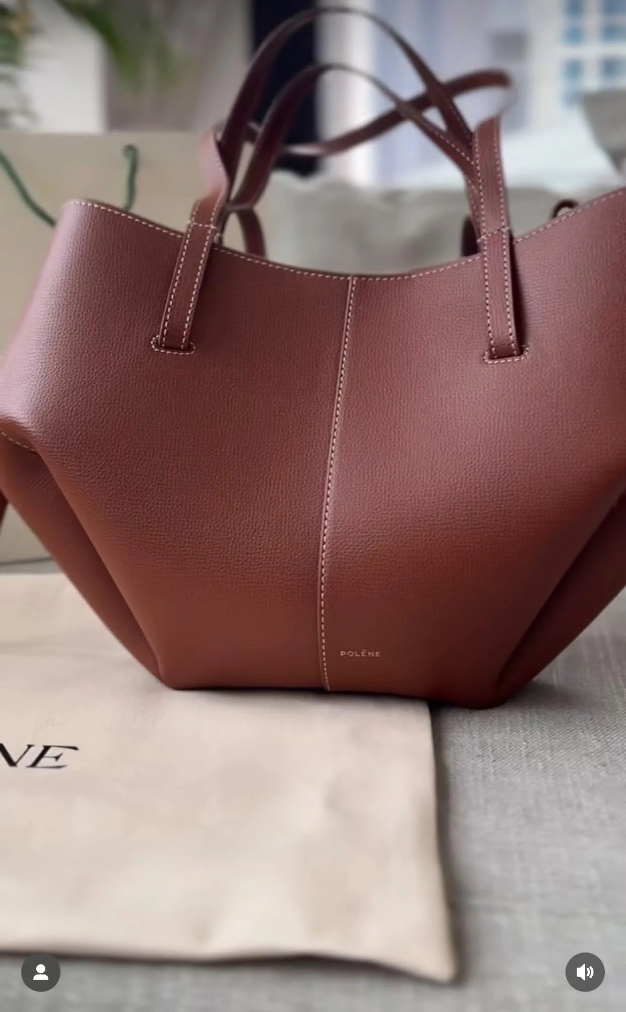 Polene Cyme Tote with Dust Bagl