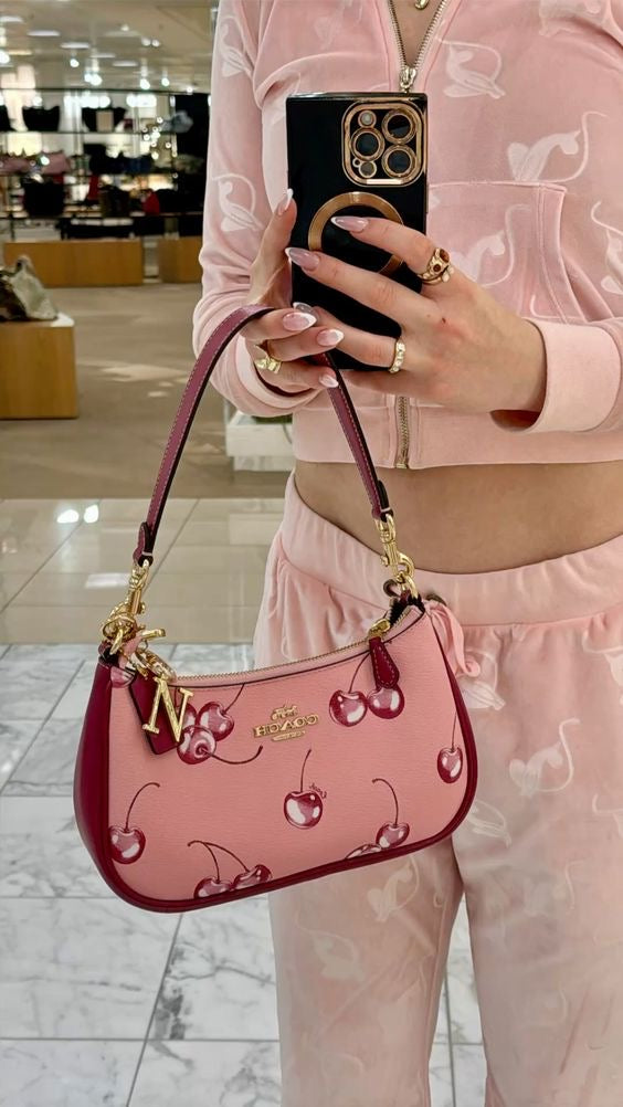 COACH Cherry Terri Handbag With Brand box