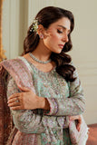 Baroque Zari Net Unstitched Emb Suit - ZÉVA