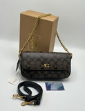 Coach Brook Flap Chain Bag with Brand Box