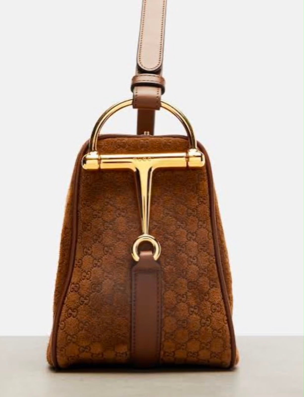 Gucci Half Horsebit Shoulder Bag with Brand Box