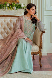 Baroque Zari Net Unstitched Emb Suit - ZÉVA