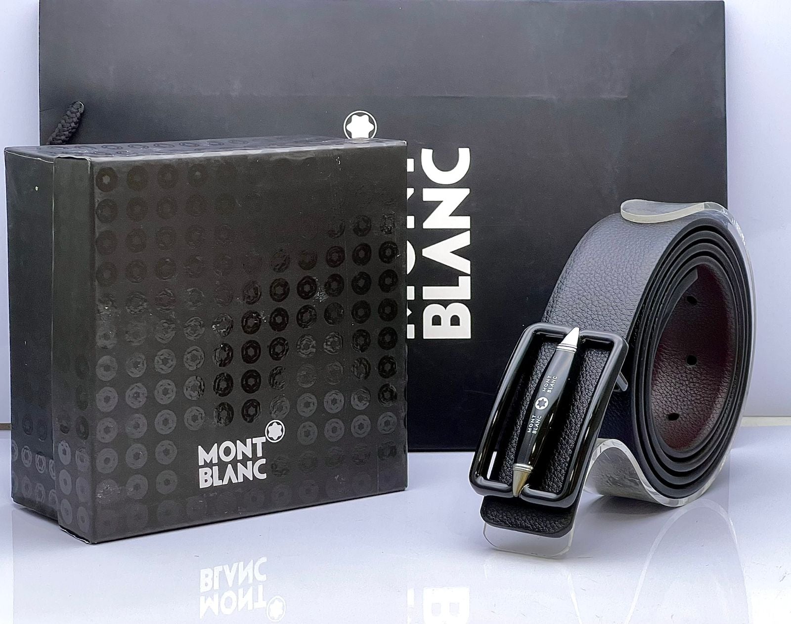 Mont Blanc Belt with Brand Box