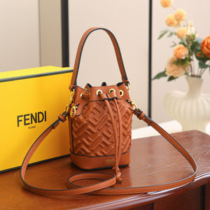 Fendi Mon Tressor Bucket Bag with Brand Box