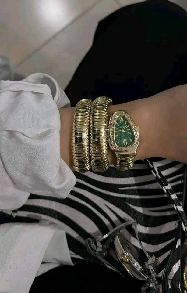 BVLGARI Serpenti Watch Green Dial