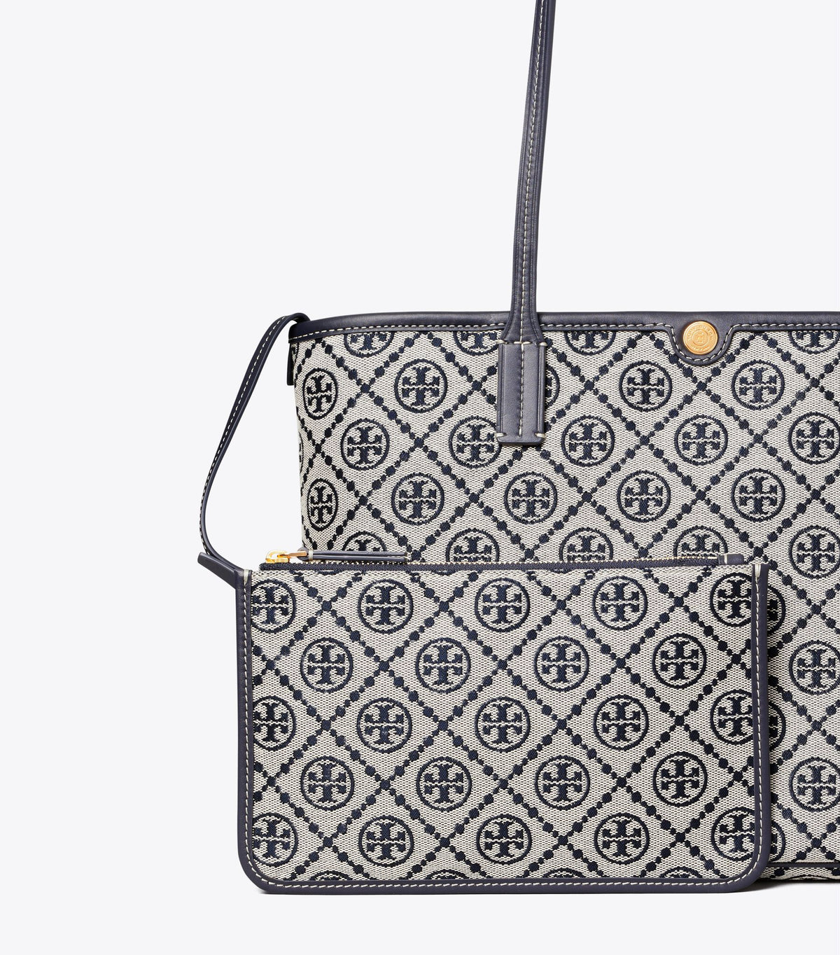 Tory Burch T Monogram Zip Tote with Pouch