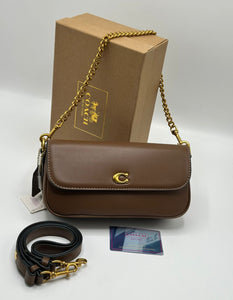 Coach Brook Flap Chain Bag with Brand Box