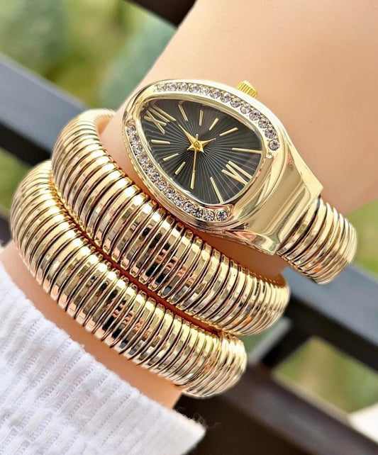 Stretchable Snake Watch with Box