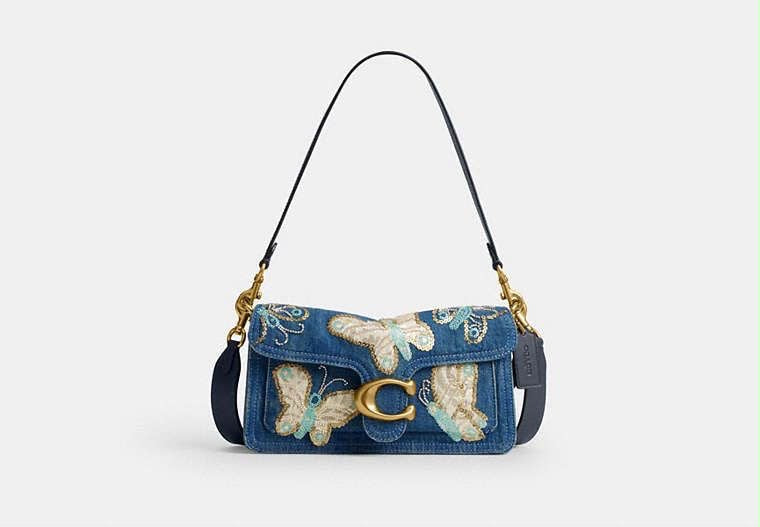 Coach Tabby Denim Butterfly with box