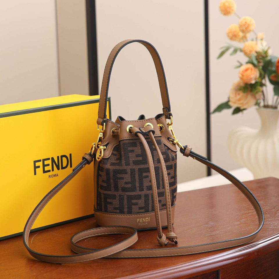 Fendi Mon Tressor Bucket Bag with Brand Box