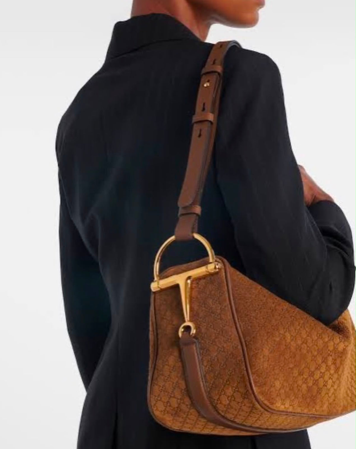 Gucci Half Horsebit Shoulder Bag with Brand Box