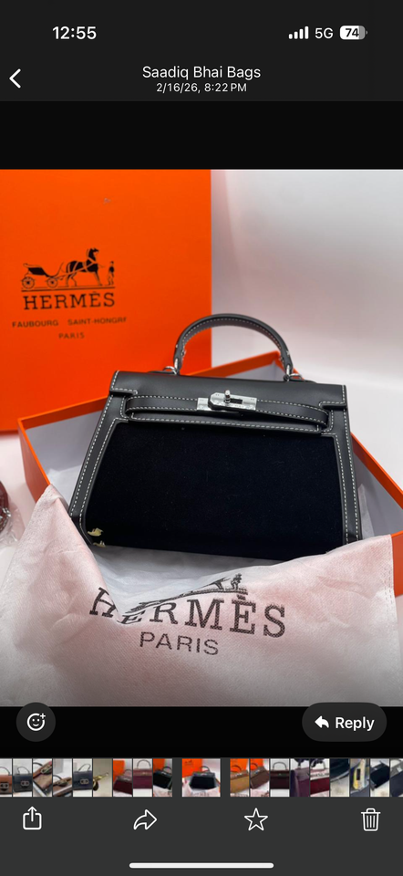 Hermès Kelly Pochette Swift leather with Brand Box