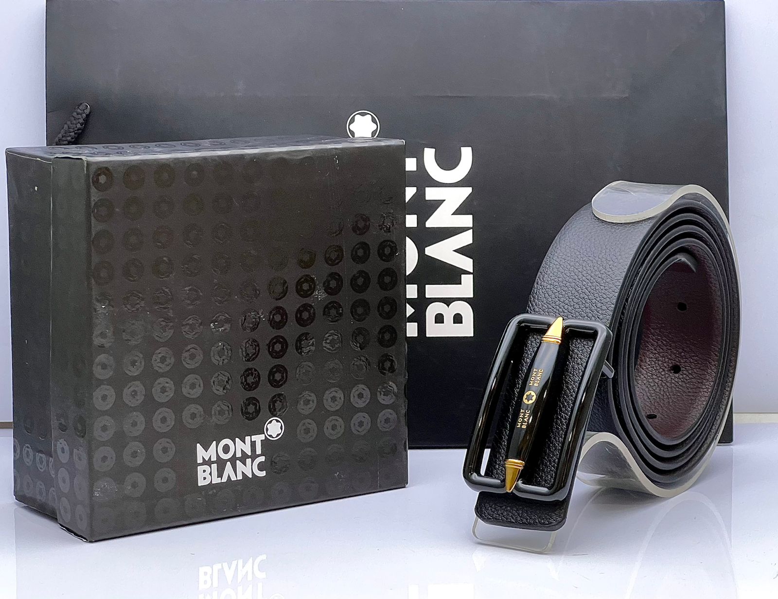 Mont Blanc Belt with Brand Box