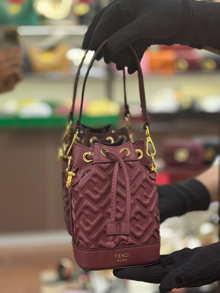 Fendi Mon Tressor Bucket Bag with Brand Box