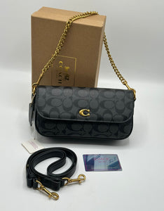 Coach Brook Flap Chain Bag with Brand Box