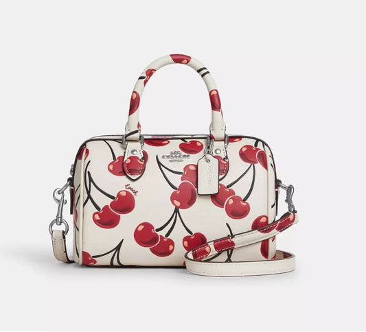 Coach Rowan Black Canvas with Brand Box