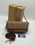Coach Brook Flap Chain Bag with Brand Box