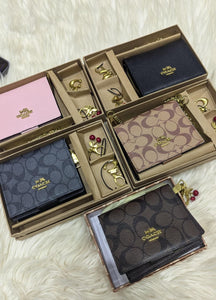 Coach Wallet with Chain and Keychains