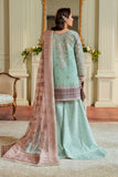 Baroque Zari Net Unstitched Emb Suit - ZÉVA