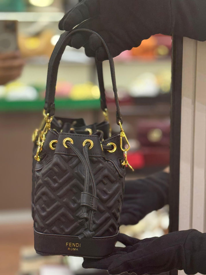 Fendi Mon Tressor Bucket Bag with Brand Box
