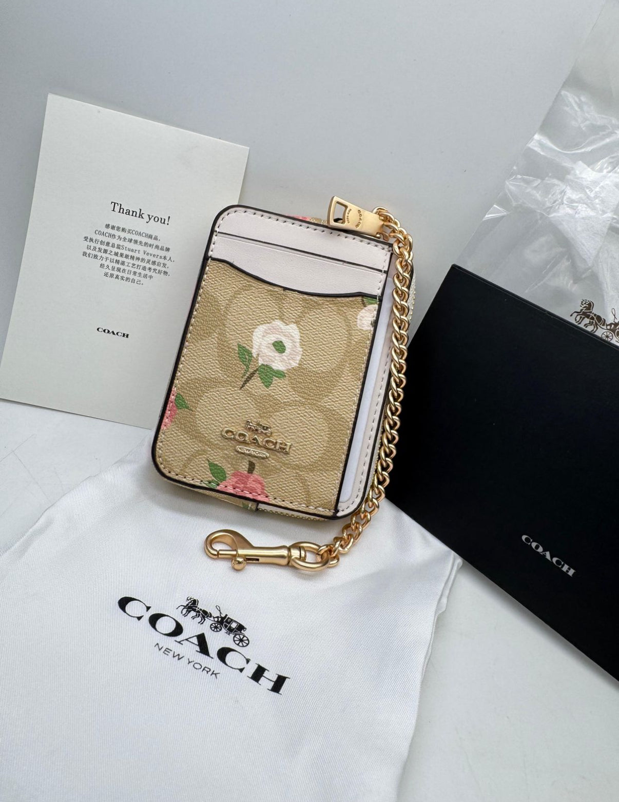 Coach Wallet/Cardholder with Brand Box and Dust Bag
