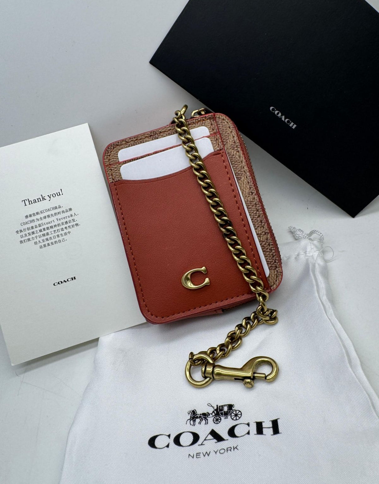 Coach Wallet/Cardholder with Brand Box and Dust Bag