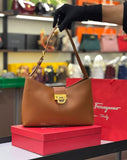 Ferragamo Trifolio Shoulder Bag with Brand Box