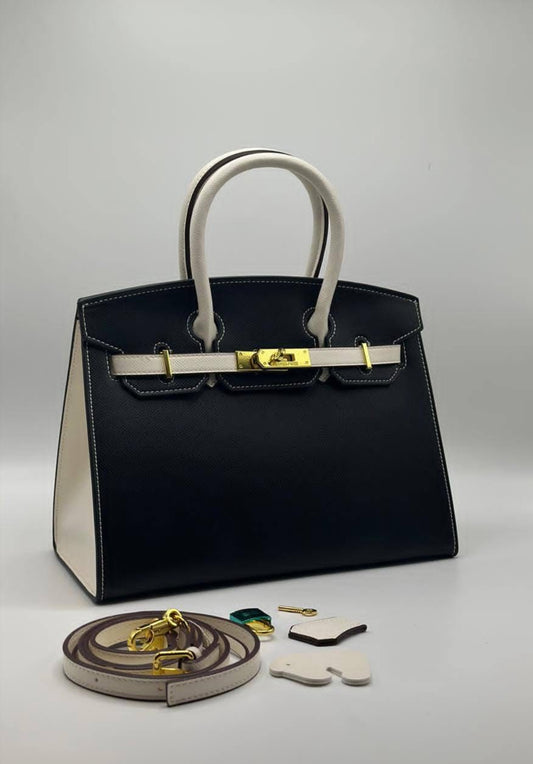 Hermès Birkin 25 bag in Craie and Gold Togo leather with gold hardware