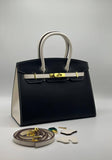 Hermès Birkin 25 bag in Craie and Gold Togo leather with gold hardware