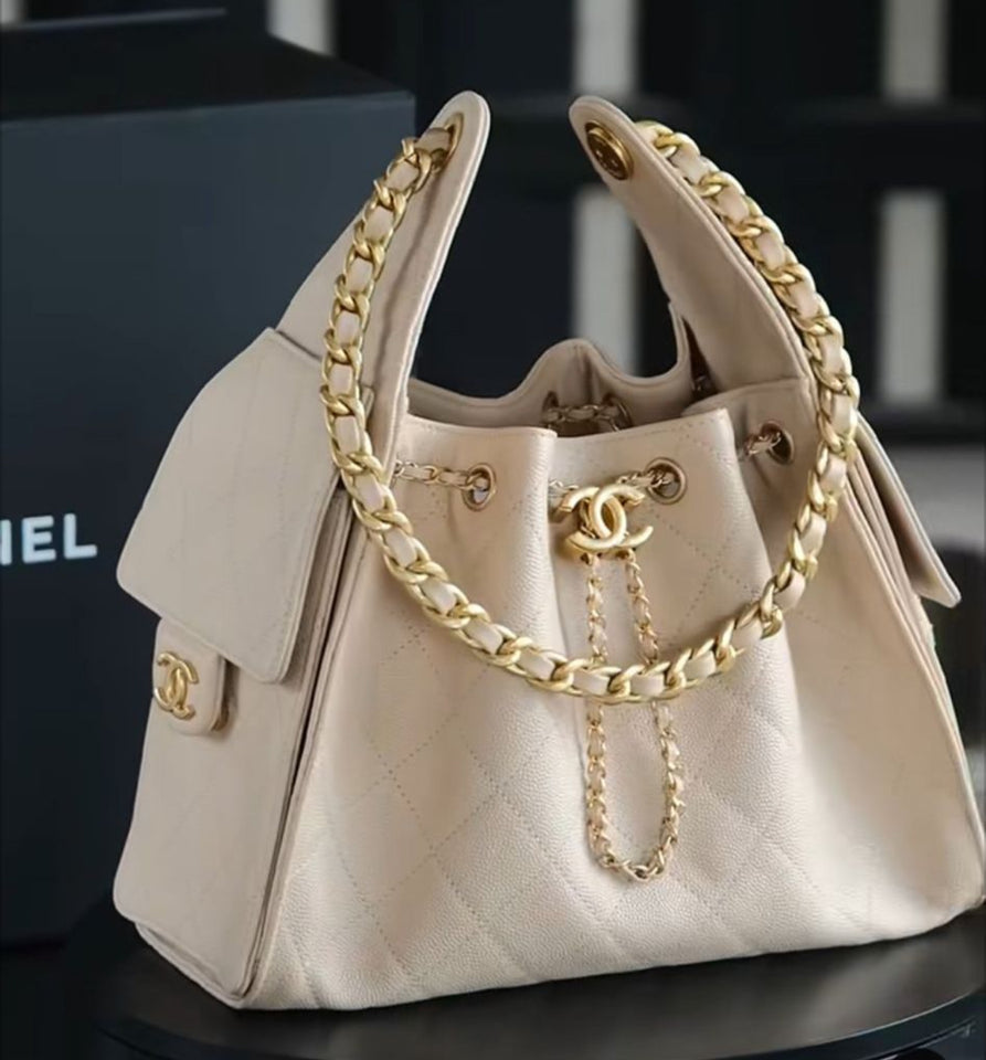 Chanel Hobo Bag with Complete Packaging