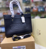 COACH Leather Tote Bag with brand Box