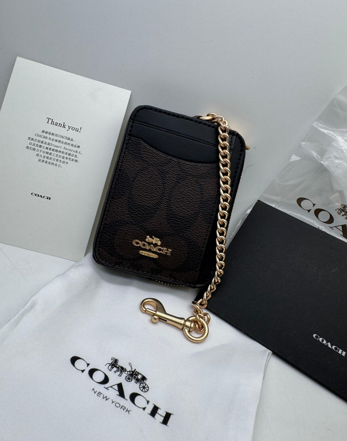 Coach Wallet/Cardholder with Brand Box and Dust Bag