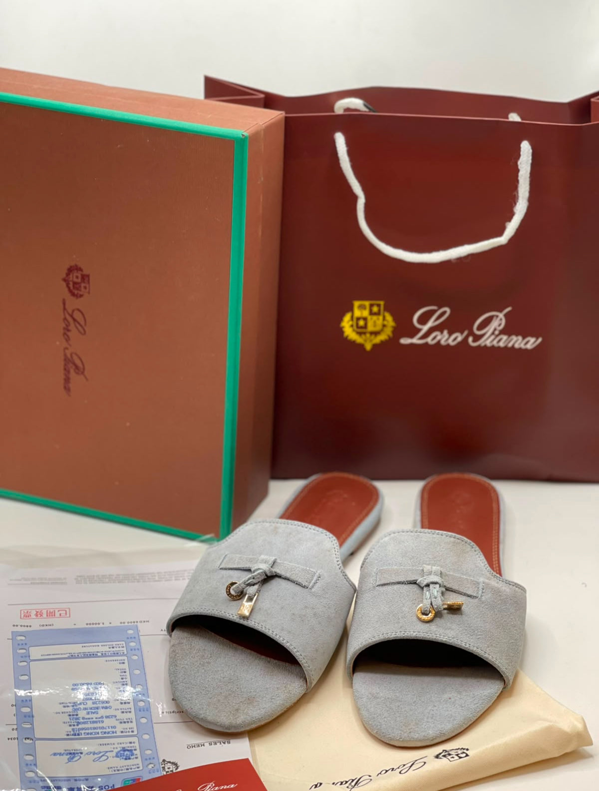 Loro Piana Summer Charms with Brand Box