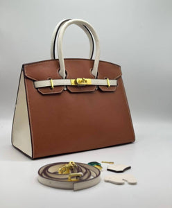 Hermès Birkin 25 bag in Craie and Gold Togo leather with gold hardware