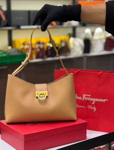 Ferragamo Trifolio Shoulder Bag with Brand Box