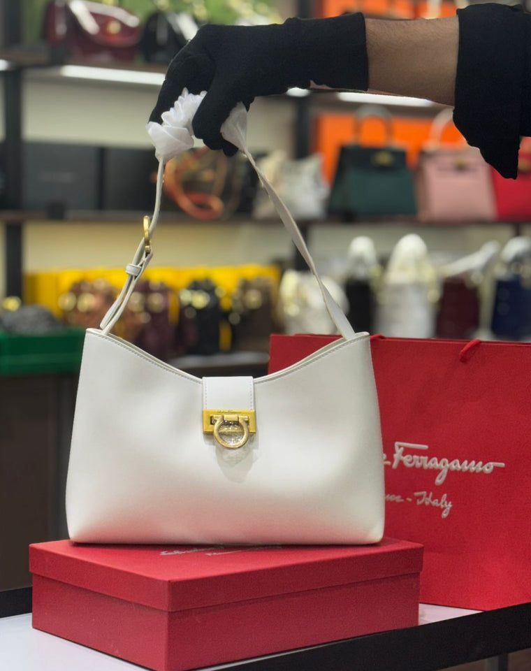 Ferragamo Trifolio Shoulder Bag with Brand Box