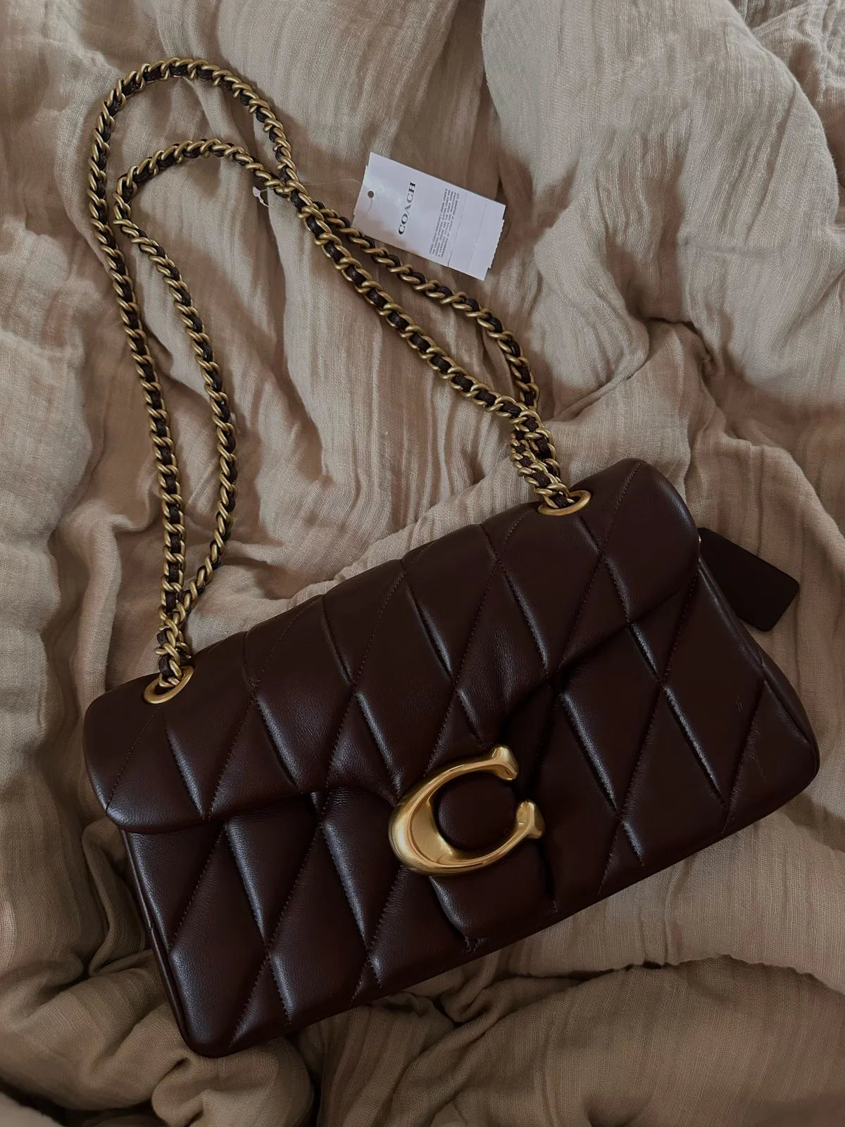 Coach Quilted Tabby 26-Genuine Leather