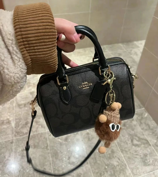 Coach Rowan Black Canvas with Brand Box