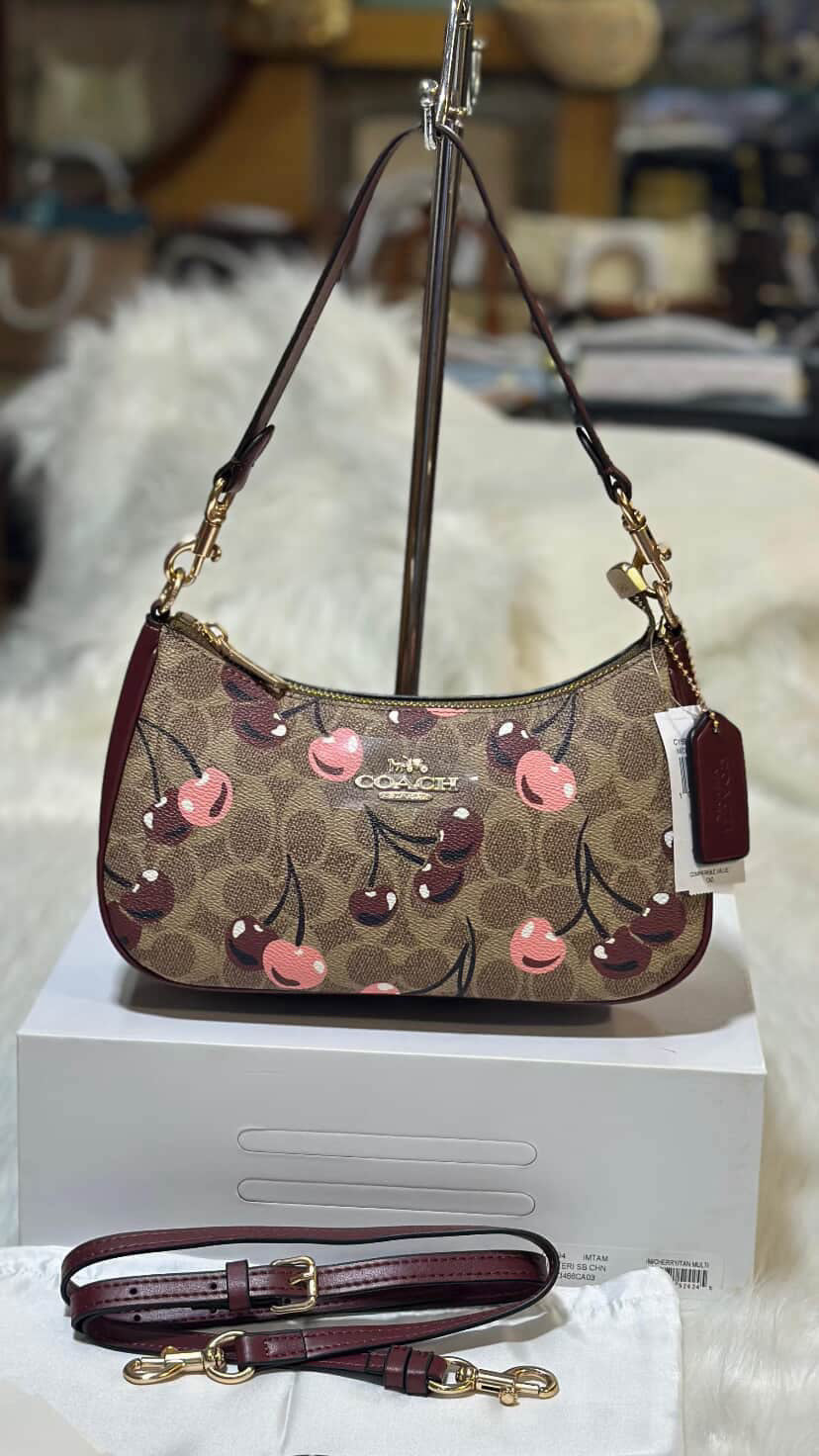Coach Teri in Cherry with Brand Box-Same as Original