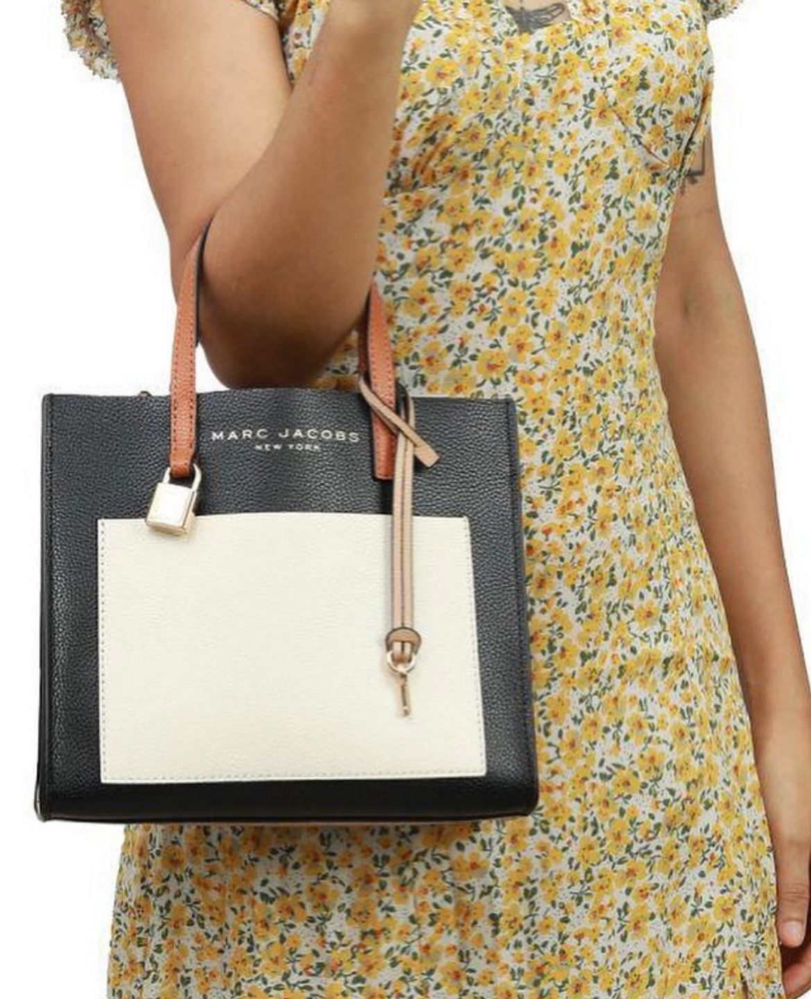 Marc JacobsMini Grind Leather Tote Bag