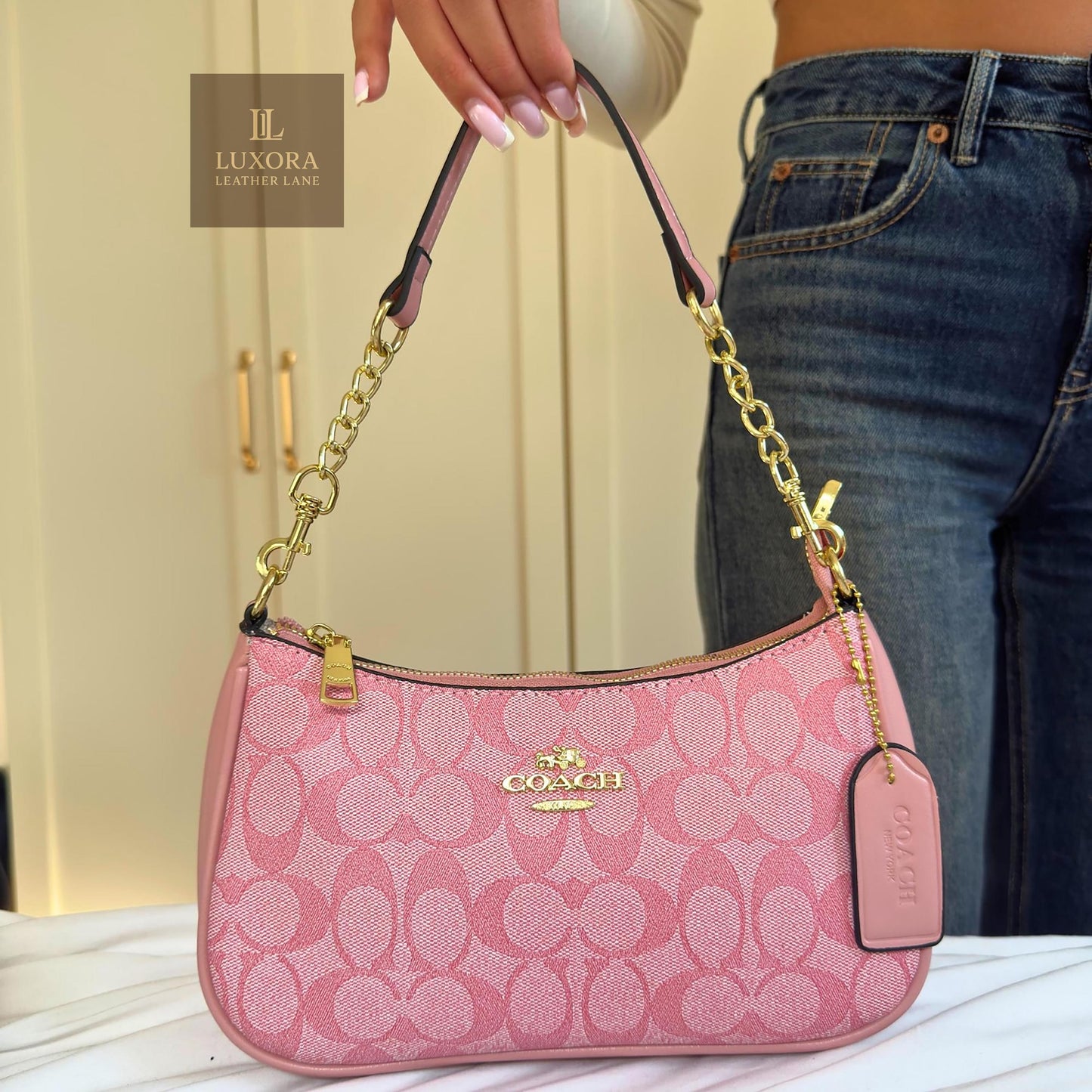 Pink Coach Teri with brand box
