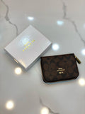 Coach Wallet /Cardholder with Brand Box- Coffe Brown