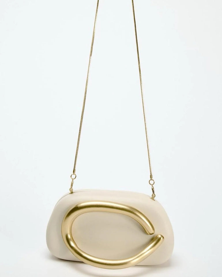 Zara Clutch White Colour with Brand Box
