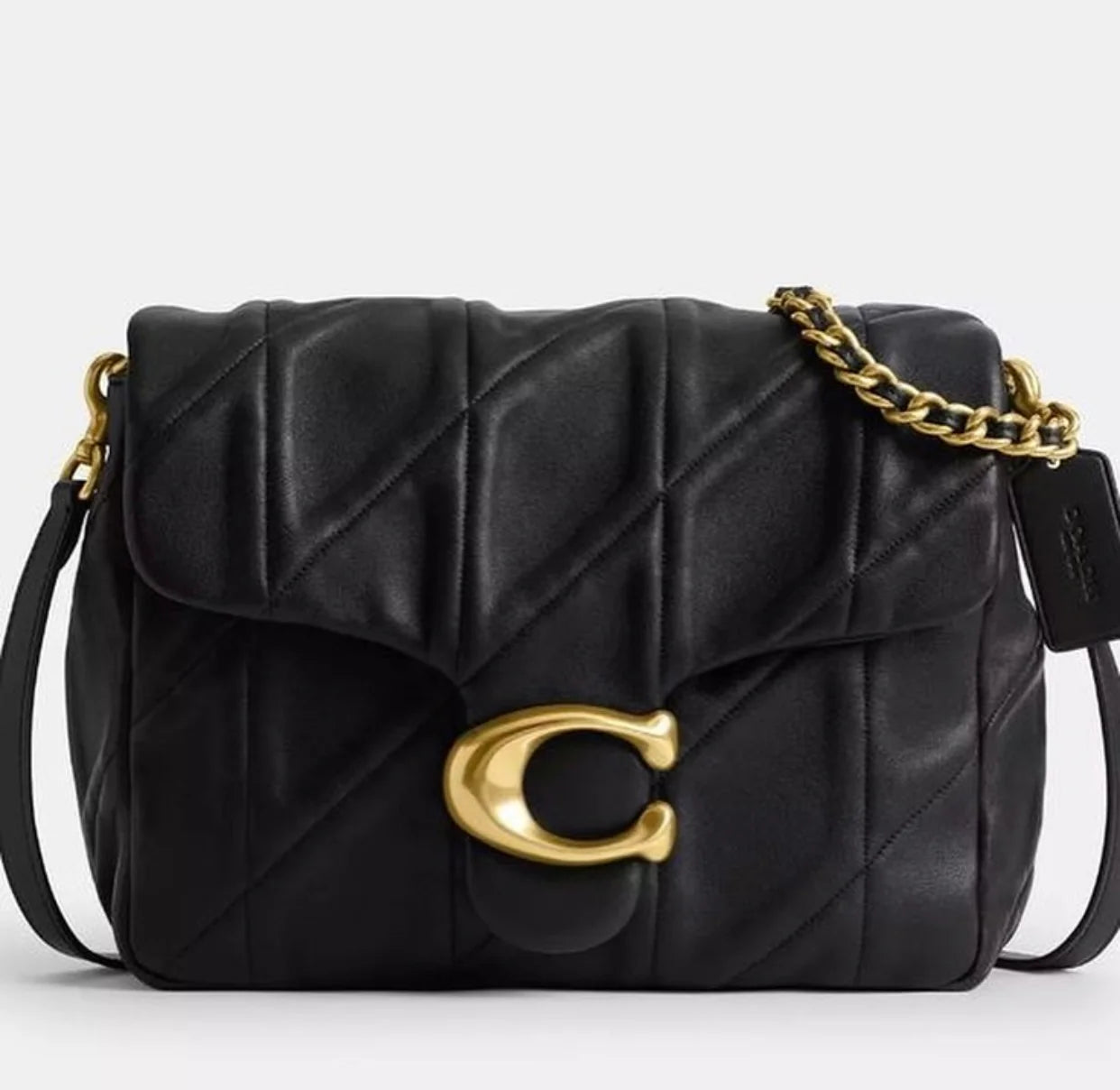 COACH Time square Quilted Tabby 17 with brand Box