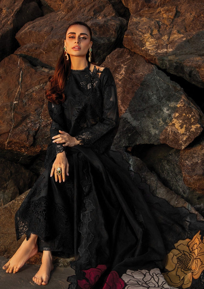 Rang Rasiya Embroidered  Chickenkari Lawn- ZÉVA